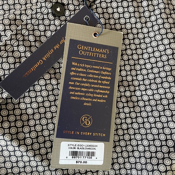 SOLD ✅ NWT Gentleman's Outfitters Men's Long Sleeve Button Collared Shirt Sz: 3X - Picture 5 of 11